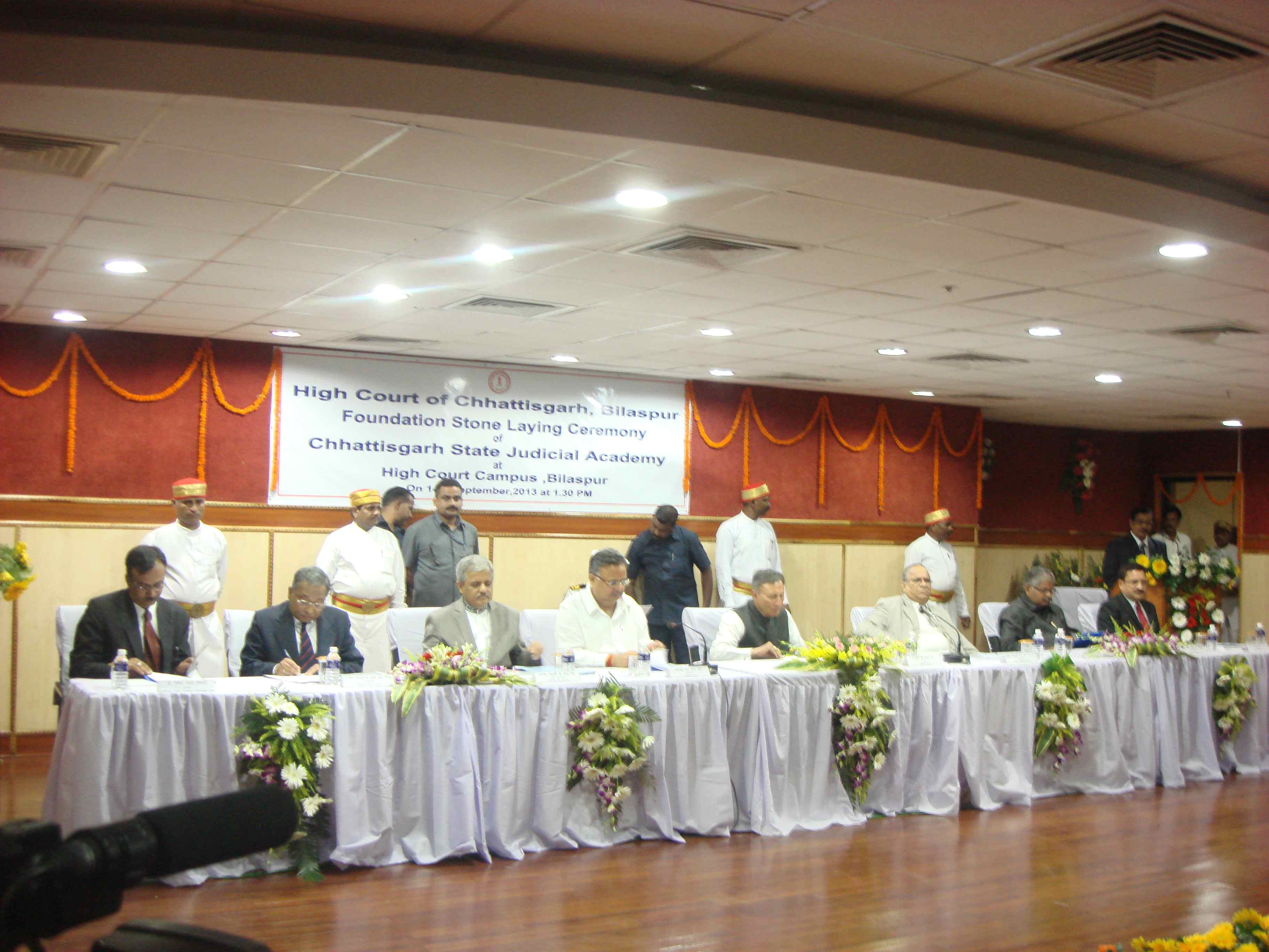 Guests on stage